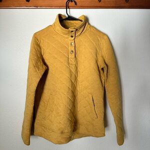 Marmot Quilted Mustard Snap-Front Pullover